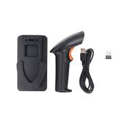 1D 2D Barcode Scanner 2.4G BT Wireless and Wired Barcode Reader with Foldable Bracket Handsfree Scanning 300 Scans per Second for Retail Store Supermarket Inventory Management