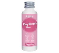 1DFAUL 100 ml barniz arcilla secado al aire, barniz arcilla polimerica ceramica brillante que previene el agrietamiento y amarilleamiento, resistente a rayones, impermeable (brillante)