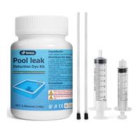 1DFAUL Kit de tinte de detección de fugas de piscina de 150 g, tinte amarillo fluorescente para fugas, localiza fácilmente fugas, alta visibilidad, para todos los tipos de baños, spa y jacuzzi