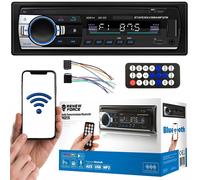 1Din 12V LCD Car Radio 4x50W USB Bluetooth + control remoto