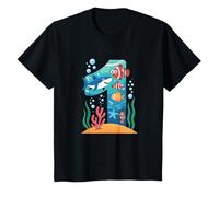 1er Cumpleaños Océano Y Mar Animales Tiburón Niños Un Año De Camiseta