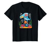 1er Cumpleaños Océano Y Mar Animales Tiburón Niños Un Año De Camiseta