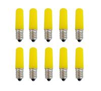 1fortunate lights, 50 unids/lote T15L bombilla de Color E14 1,5 W rojo amarillo azul verde blanco cálido decoración de luz blanca(Amarillo,1.5W E14 220V)