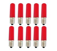 1fortunate lights, 50 unids/lote T15L bombilla de Color E14 1,5 W rojo amarillo azul verde blanco cálido decoración de luz blanca(Rojo,1.5W E14 220V)
