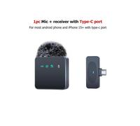 (1in1 For Type-C-1) Professional Wireless Lavalier Microphone with Noise Reduction Recording Mute Function Cell Phone Portable Audio Video Live MIC