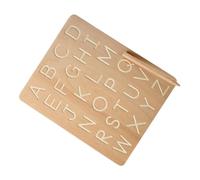 1Juego Conjunto de Tablero de Escritura de Letras Madera para Juguete Educativo de Práctica del Alfabeto Estimula Cognición y Habilidades de Escritura