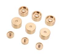 1juego Cubierta De Botón Para Trompeta Accesorios Prácticos Y Duraderos Para Instrumentos Musicales Dorado