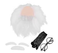 1Juego Peluca de Científico Unisex con Transpirable para Cosplay Halloween y Temáticas Accesorio de Disfraz para Adultos