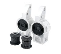 1K0199231J/232J Buje de brazo de control delantero, soporte inferior, suspensión de goma, compatible con VW Golf MK5 MK6 Sciricco Caddy EOS YETI Touran A3(Semi solid 4PCS)
