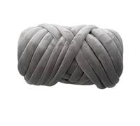 1KG Super Velvet Chunky Yarn Thick Bulky Giant Thread For Hand Knitting DIY Arm Soft Big Blanket Carpet(Sky grey 1KG)