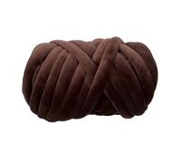 1KG Super Velvet Chunky Yarn Thick Bulky Giant Thread For Hand Knitting DIY Arm Soft Big Blanket Carpet(Coffee 1KG)