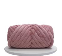 1KG Super Velvet Chunky Yarn Thick Bulky Giant Thread For Hand Knitting DIY Arm Soft Big Blanket Carpet(Grey Pink 1KG)
