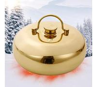 1L/1.5L/2.0L/3.0L Bolsa De Agua Caliente De Cobre With Cover, Con Cubiertas De Punto, Reutilizable Al Infinito, Para Mujer Buen Regalo Para La Familia O La Amigo (Color : Smooth, Size : 20cm(7.9in)