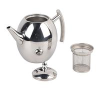 1L/1.5L Tetera De Acero Inoxidable Mini Pulido Tetera Fácil De Verter Cafetera Hervidor De Agua Con Filtro Infusor Y Tapa Gran Capacidad Para El Té De Té Verde Té Suelto Casa Restaurante(1500ml)