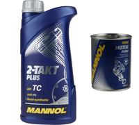 1L MANNOL 2-Takt Plus API TC Aceite Limpieza De Motor Para Scooter