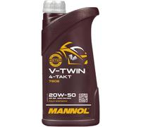 Mannol V-Twin SAE 20W-50 para Harley Davidson Aceite Motos, Jaso Ma / MA2, 4x1