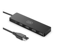 1Life Hub USB 2.0, Data Hub USB 4 Puertos Ultra Fino 480 Mbps para Macbook, Mac Pro/Mini, iMac, Surface Pro, XPS, Llaves USB, Notebook PC, Portátil, Discos Duros Externos, etc.
