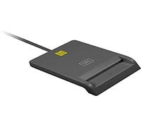 1LIFE Lector Tarjeta Electrónico Citizen -1IFECRCITIZEN- Compatible con Cartão de Cidadão (Portugal) y DNI Electrónico (España). Conexión USB 2.0, Dimensiones 65x85x18mm, Color Negro