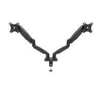 1Life Soporte de Monitor 13"/27" con Amortiguador para 2 Monitores Articulados Negro