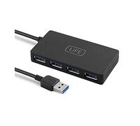Hub USB 1Life 4 Puertos USB 3.0 Negro
