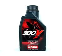 1Lt Litro Aceite Motor MOTUL 300V 10W40 4T 100% Sintético Estercore Moto Racing