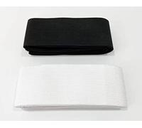 1M,2 pcs, 25 mm Banda Elastica Costura, Cinta Elásticas Planas para Manualidades Artesanía, ropa, Banda Elastica Plana,Tejido elástico de Costura Para Coser, Blanco Y Negro (101332, 25mm x1m)