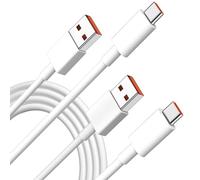 [1M 2Pack] Cable Carga Rapida Tipo c para Xiaomi 14T 13T 12T 11T Pro Redmi Note 13 12 11, Cable USB a USB C paraXiaomi 15 14 13 Ultra POCO F6 F4 GT,Cable USB C Carga turbo 120W para Black Shark 4 5