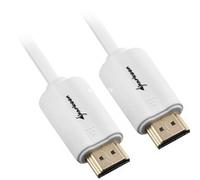 1m, 2xHDMI cable HDMI HDMI tipo A (Estándar) Blanco blanco, 2xHDMI, 1 m, HDMI tipo A (Estándar), HDMI tipo A (Estándar), 4096 x 2160 Pixeles, 3D, Blanco