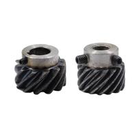 1M 45 grados de engranajes helicoidales derechos - 45# engranajes cónicos de acero con diferentes dientes y taladros(10mm (keyway 4mm) 15 dientes)