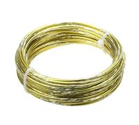 1M/5M 2,0mm varios patrones alambre de aluminio oro/plata artesanía Metal versátil DIY fabricación joyería hecha a mano(2mm Gold A,5M)