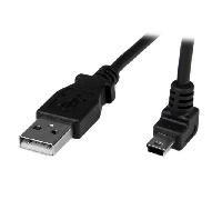 Startech.com cable mini usb - a a mini b ángulo superior 1 metro negro