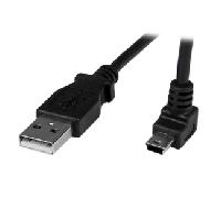 Startech.com cable mini usb - a a mini b ángulo superior 1 metro negro
