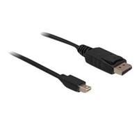 1m Displayport Cable mini DisplayPort Negro, Adaptador negro, 1 m, mini DisplayPort, Displayport, Negro, Oro, 10,8 Gbit/s