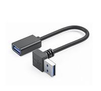 (1m Down Bend) Universal Usb 3.0 Extension Cable With 90-degree Bend For Home And Office Use