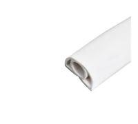 1M Floor Cord Cover Self-Adhesive Cord Protector Extension Wiring Duct Protector Electric Wire Slot Cable Concealer Manage Cable(White)