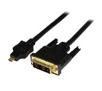StarTech.com - Adaptador Cable Conversor de 1m Micro HDMI a DVI-D para Tablet y Teléfono Móvil