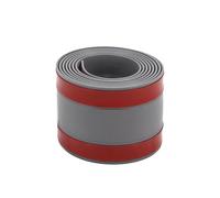 1M PVC Floor Cable Protector Self Adhesive Wire Cover Flexible Cable Duct Cord Hider For Home Office Desk TV Computer Wires(Grey,5Rolls)
