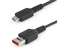 StarTech.com Cable de 1m Adaptador Bloqueador USB de Datos - Adaptador USB a Micro USB de Carga Segura - Micro USBC Solo de
