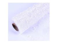 1M Snow Dot Net hilo gasa álbum de recortes decorar papel de envolver flores boda cumpleaños fiesta de Navidad caja de regalo papel artesanal(White)