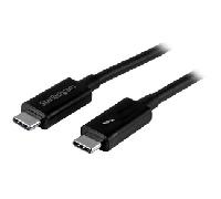 StarTech.com Cable Thunderbolt 3 Pasivo de 1m - 20Gbps - PD 100W - Vídeo 4K - Cable Thunderbolt - Certificado Thunderbolt - Compatible con USB4 / Modo Alt DP - Thunderbolt 4 - USB 3.2 - USB-C