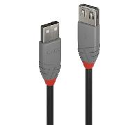1M USB 2.0 A EXTE CABLE, ANTHRALINE 36702