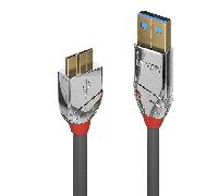 Lindy – Cable USB 36657 USB 3.1 Gen 1 USB A a Micro-USB B 1 m Gris 5000 Mbit/s
