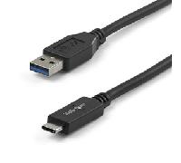 StarTech.com Cable de Carga y Sincronización USB-A a USB-C de 1m - Cable USB de 10Gbps - Cable de Datos USB-A a USB Tipo C - M/M - Negro