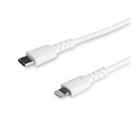 StarTech.com Cable USB-C a Lightning Resistente de 1 m - de Color Blanco