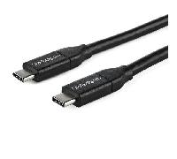 StarTech Cable USB-C con PD 5A 1m Negro