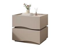 1M2nO3pK Mesita de Noche Mesita de Noche Madera sin asa, Mesa Auxiliar for Sala Estar y Dormitorio(Grey,Grande)