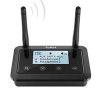 1Mii B03+ Transmisor Bluetooth 5.0 TV, Receptor Audio Bluetooth HiFi Música con Pantalla LCD, Adaptador Jack 3,5mm AUX, Óptico, aptX Baja Latencia & HD