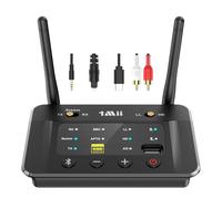 1Mii Transmisor Receptor Bluetooth 5.3 para TV a 2 Auriculares, Emisor Adaptador Bluetooth Audio HiFi con aptX-LL/HD/AD/ESS DAC Chip para Estéreo, Óptico/Jack 3,5 AUX(RCA), Largo Alcance