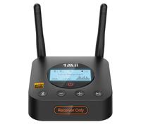 1Mii B06Pro+ Receptor Bluetooth 5.3 HiFi, Adaptador Audio Hi-Res LDAC, aptX Baja latencia/HD con Pantalla LCD, Salida Óptica AUX 3.5mm, Control Volumen, Largo Alcance 60m para Estéreo, Amplificador
