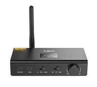 1Mii HiFi Receptor y Transmisor Bluetooth para TV, Adaptador Bluetooth 3 en 1 con DAC, Audio LDAC Hi-Res, aptX HD y LL, Transmisor de Audio para 2 Auriculares, Altavoces, Sistema Estéreo